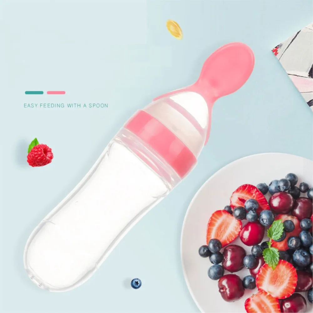 90ML Silicone Squeeze Feeding Bottle
