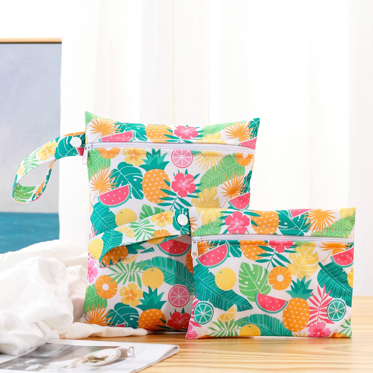 2PCS Waterproof Diaper Storage Bag – Portable & Reusable