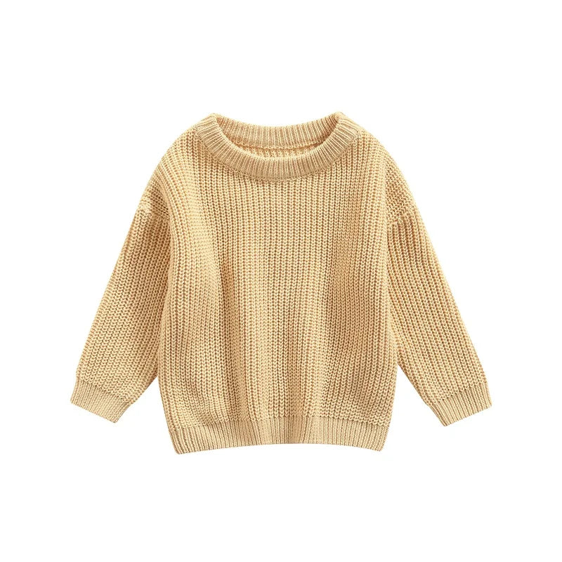 Newborn Baby Knitted Sweater – Long Sleeve Autumn & Winter Pullover