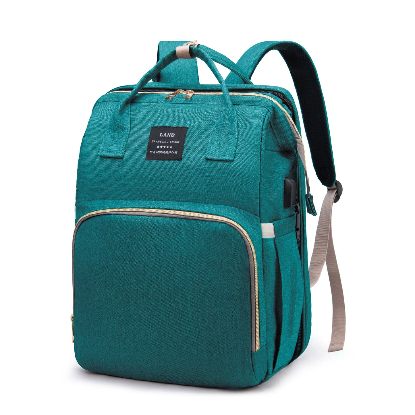 Lightweight Mommy Bag – Portable Folding Crib & Large-Capacity Travel Backpack