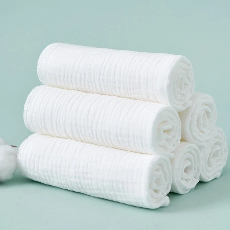 8pcs 100% Organic Cotton Baby Diapers – Soft, Washable & Reusable