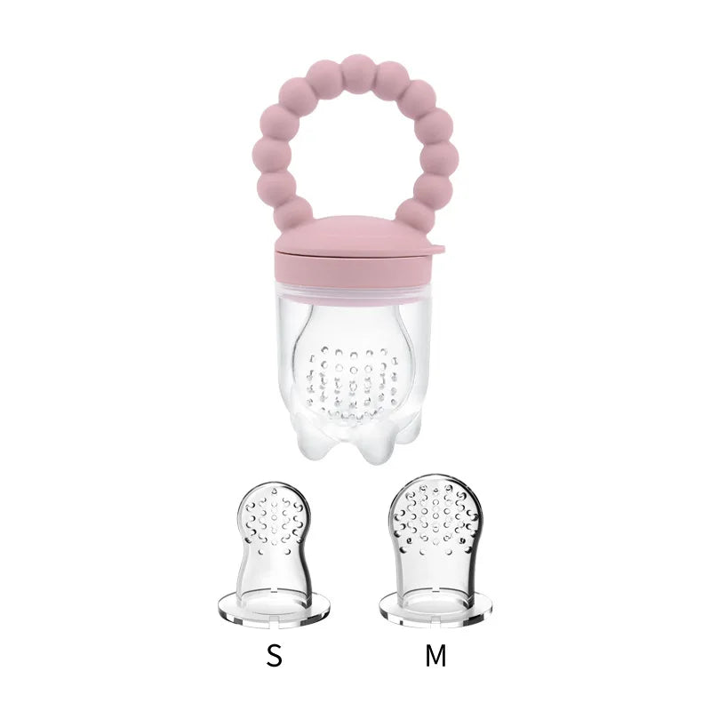 Baby Pacifier Fruit Feeder – Food-Grade Silicone Teething Nibbler