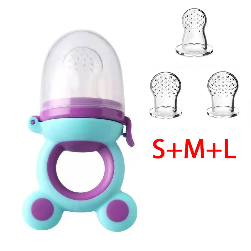 Baby Fruit Food Feeder & Teether – BPA-Free Silicone Nibbler for Newborns