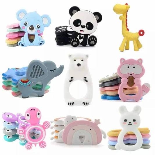 Silicone Giraffe Baby Teether – BPA-Free Newborn Teething Toy