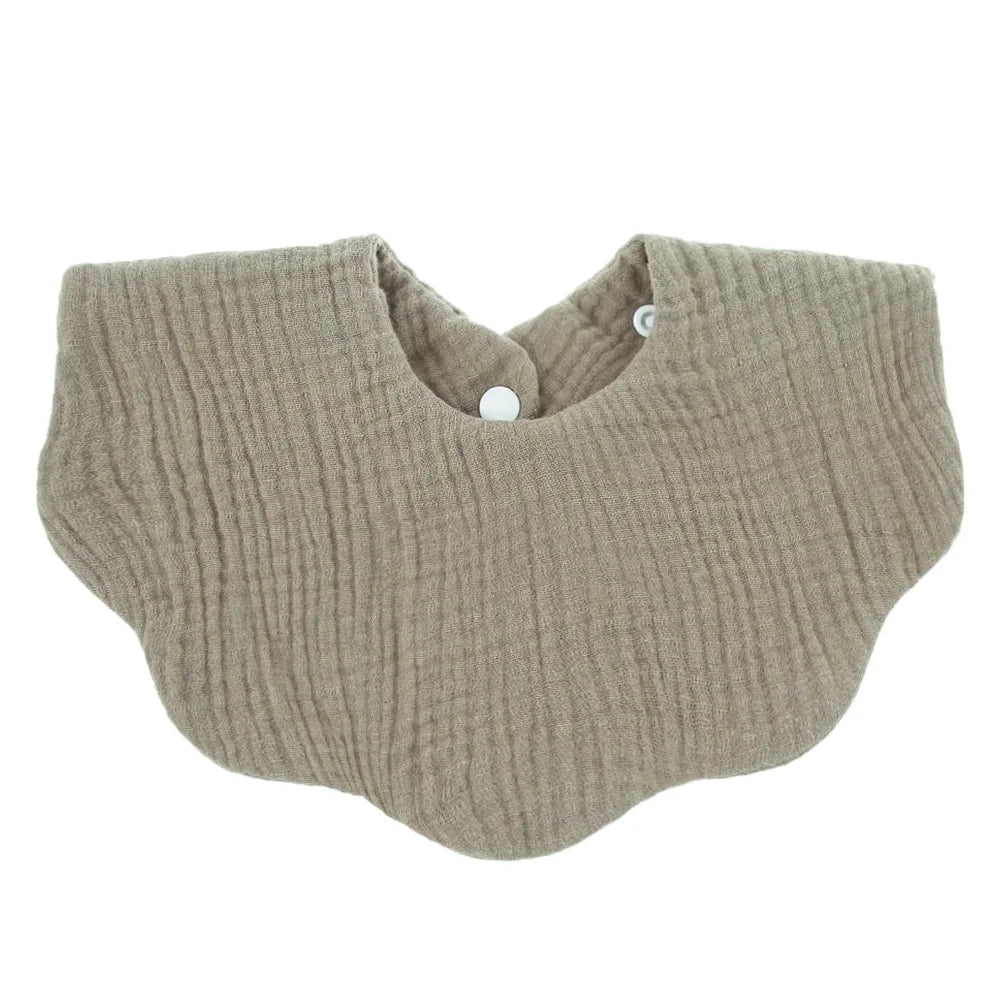 Cotton Soft Baby Bib – Solid Color Infant Burp Cloth & Bandana Scarf