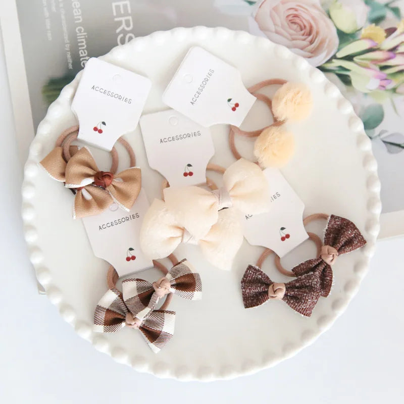 10PCS Baby Girl Hair Bows – Cute & Stylish Hair Ties for Kids