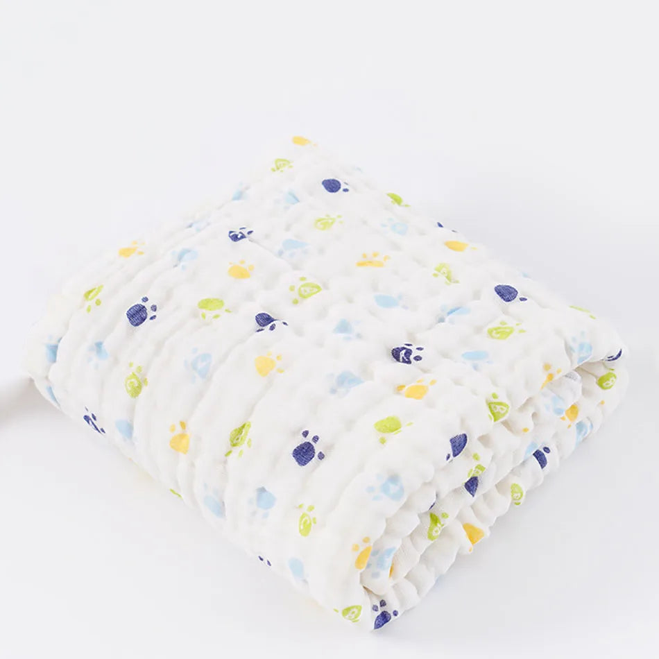 Baby Cozy 6-Layer Cotton Blanket – Soft, Thick & Comfortable for Newborns
