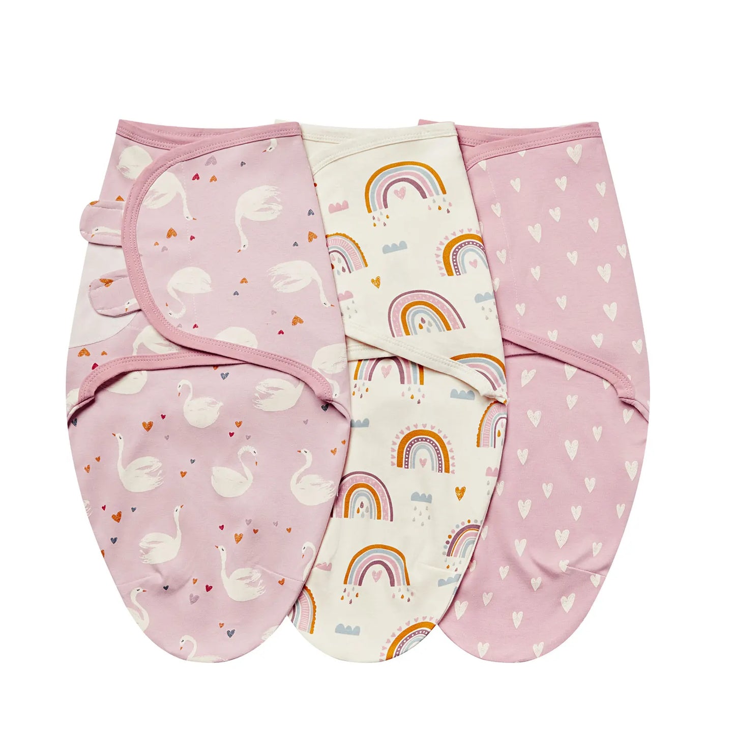 3-Piece Cotton Baby Anti-Shock Sleeping Bag Set – Newborn Swaddle Wrap