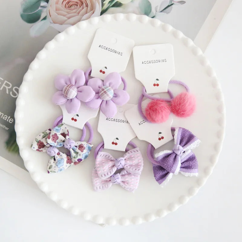 10PCS Baby Girl Hair Bows – Cute & Stylish Hair Ties for Kids