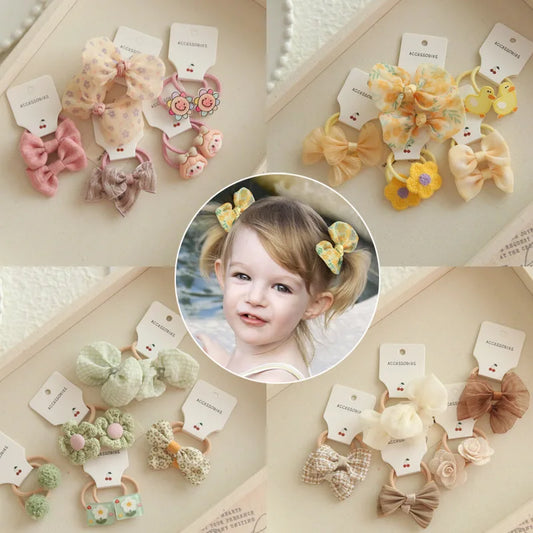 10PCS Baby Girl Hair Bows – Cute & Stylish Hair Ties for Kids