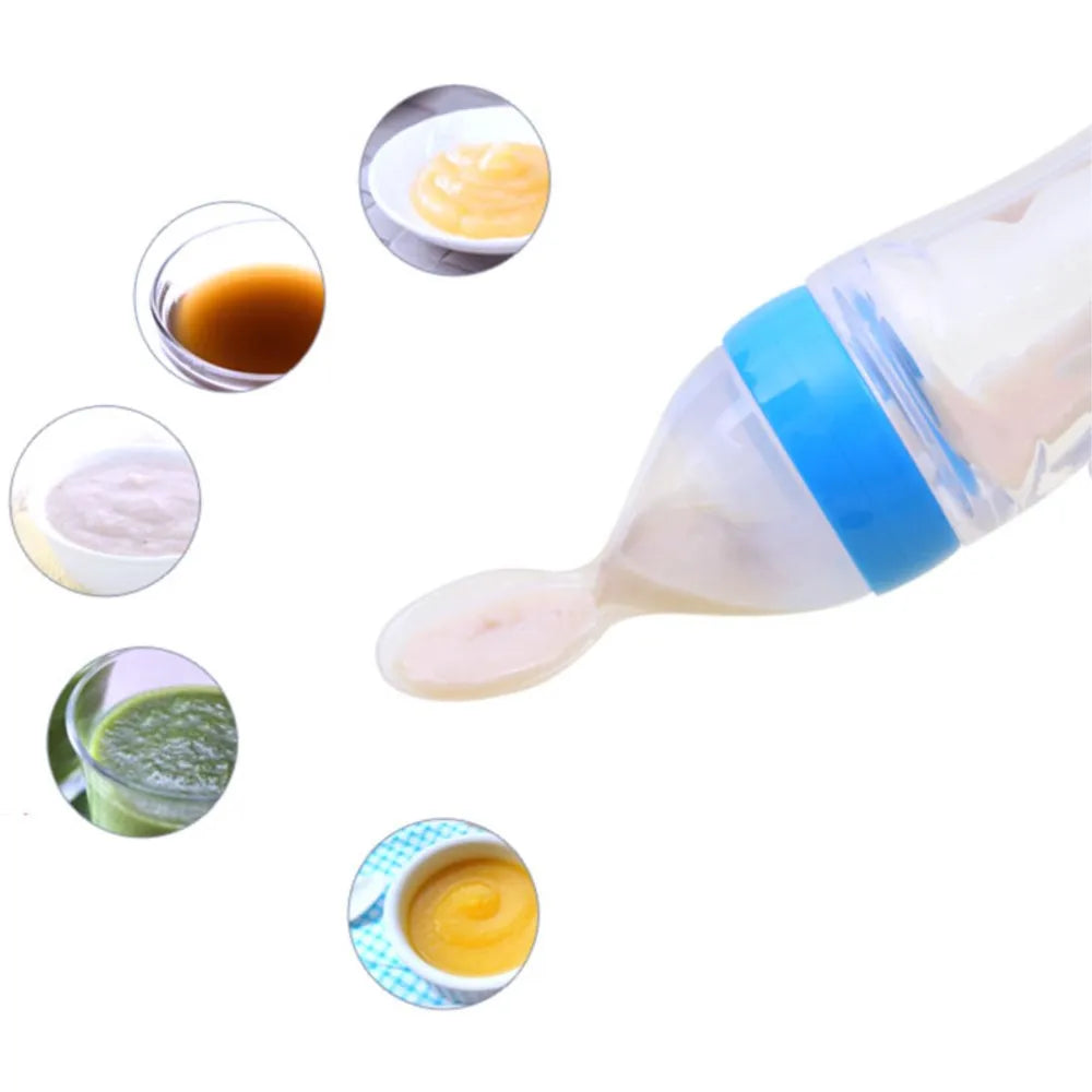 90ML Silicone Squeeze Feeding Bottle