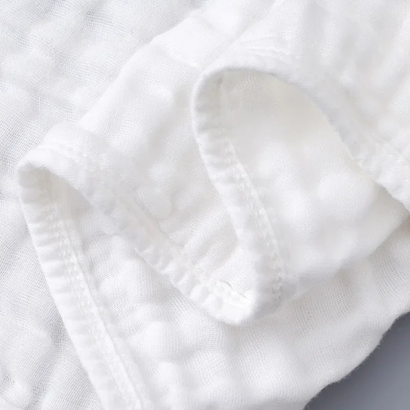 Muslin Newborn Baby Towel – 6-Layer 100% Cotton Burp Cloth & Bib (1/3PCS)