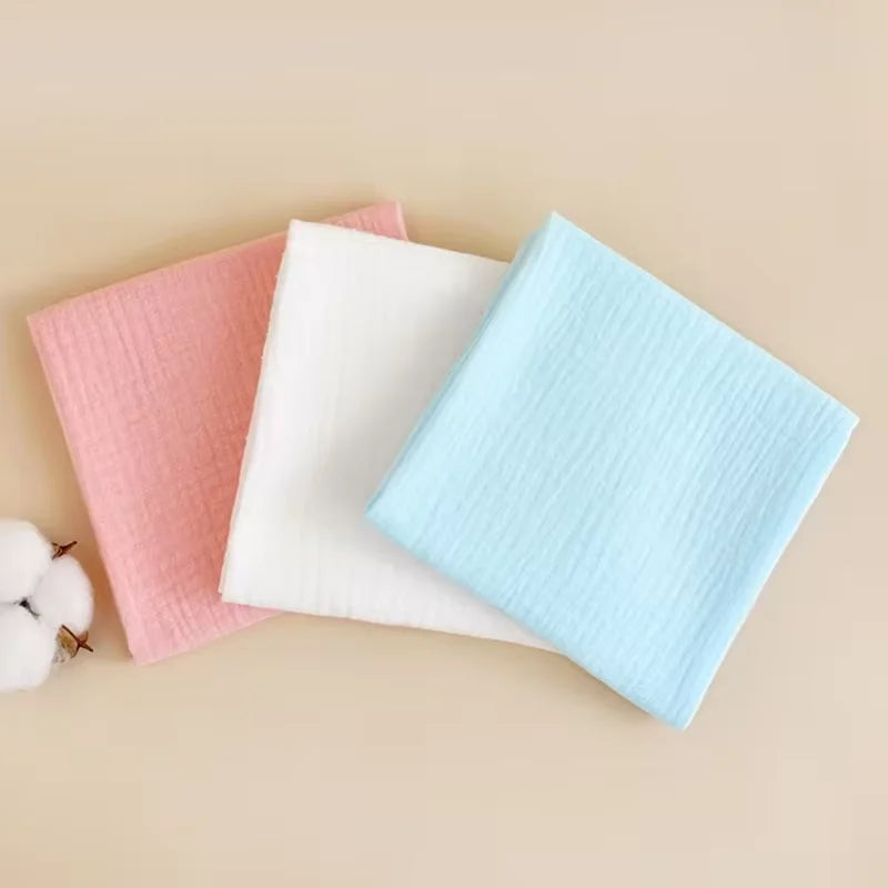 8PCS Soft Cotton Baby Gauze Diapers – Washable & Reusable