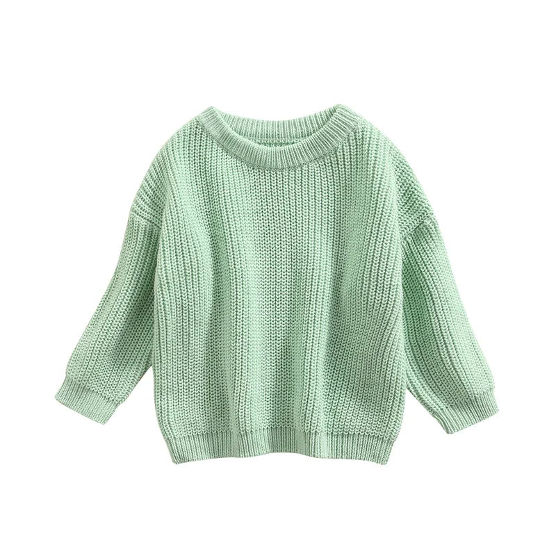 Newborn Baby Knitted Sweater – Long Sleeve Autumn & Winter Pullover