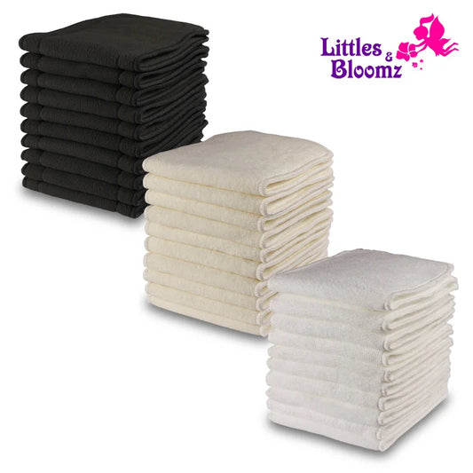10PCS Reusable Washable Inserts – Bamboo Charcoal & Microfiber Absorbent Liners