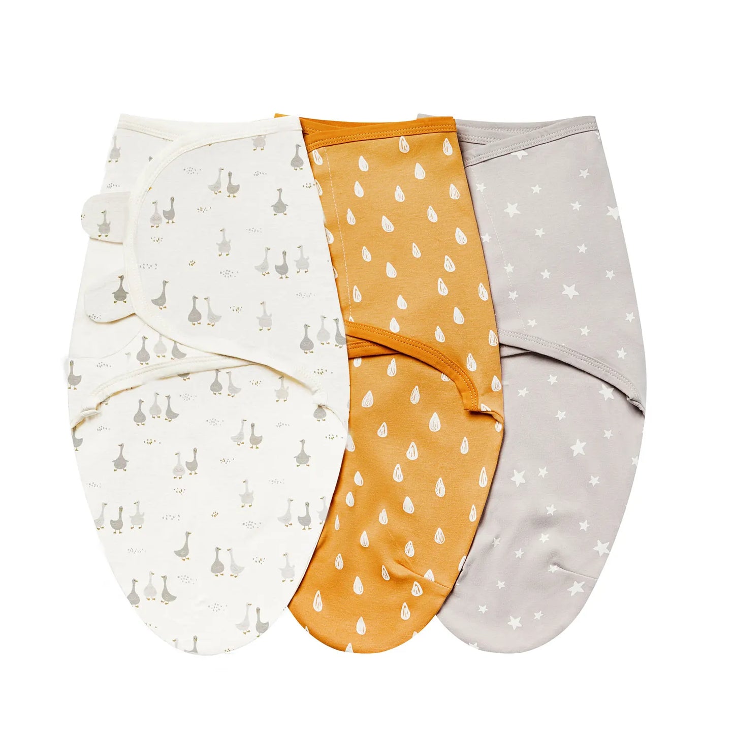 3-Piece Cotton Baby Anti-Shock Sleeping Bag Set – Newborn Swaddle Wrap