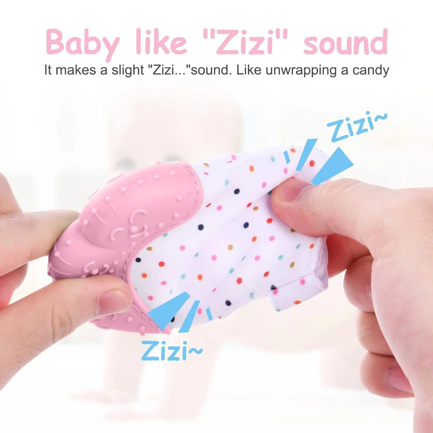Food-Grade Silicone Baby Teether Gloves – Anti-Eating & Teething Relief Mittens