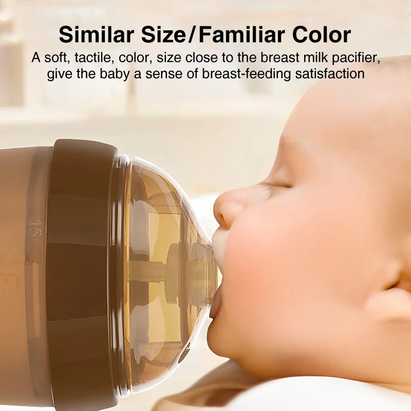 Dr.isla Baby Silicone Feeding Bottle – Anti-Choking