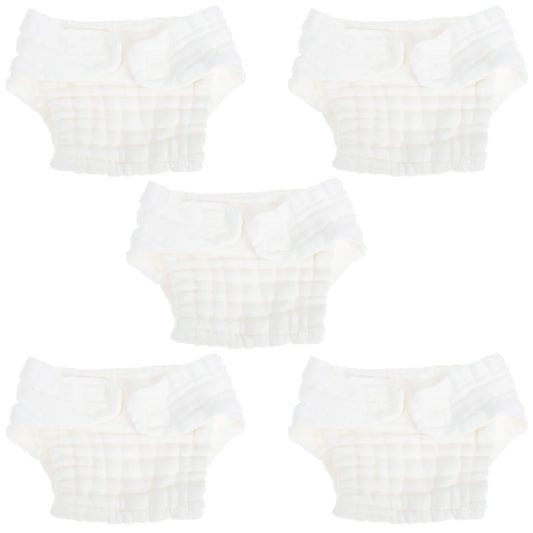 5pcs Newborn Baby Cloth Diapers – Reusable, Breathable & Washable Pocket Nappy