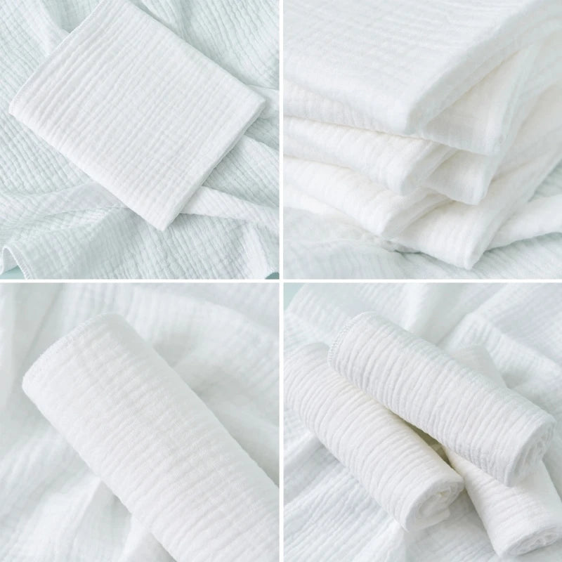 8pcs 100% Organic Cotton Baby Diapers – Soft, Washable & Reusable