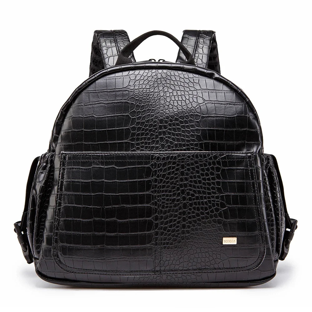 Large-Capacity Diaper Bag – Stylish & Waterproof Nappy Changing Backpack for Moms