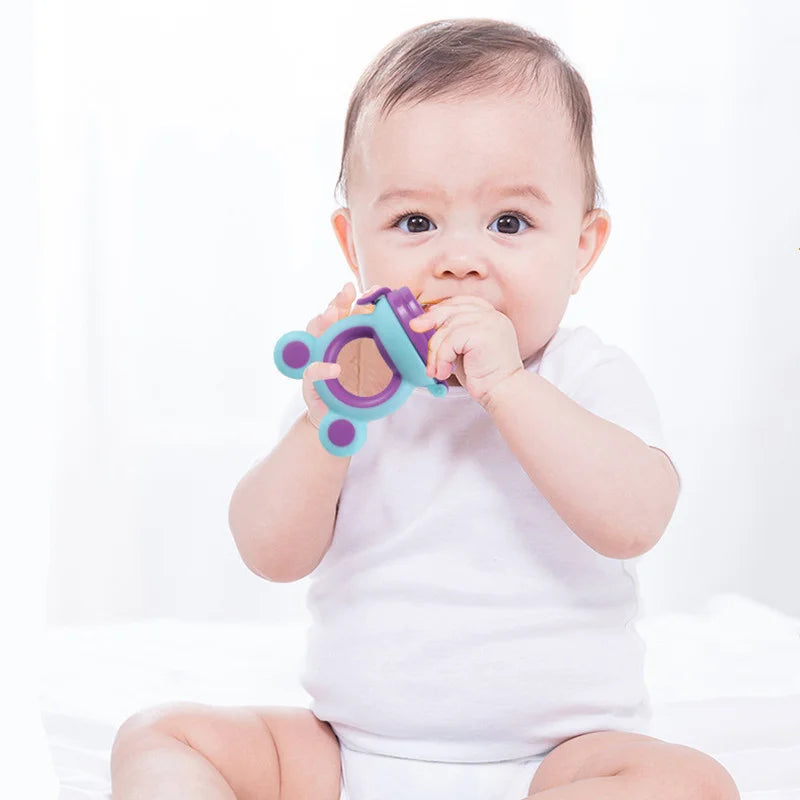 Baby Fruit Food Feeder & Teether – BPA-Free Silicone Nibbler for Newborns