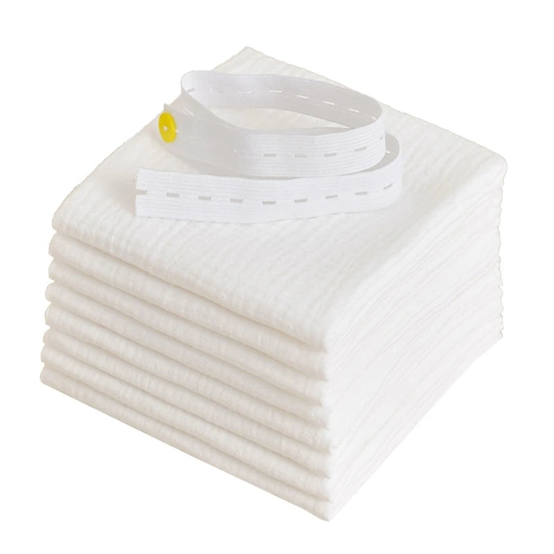 8pcs 100% Organic Cotton Baby Diapers – Soft, Washable & Reusable