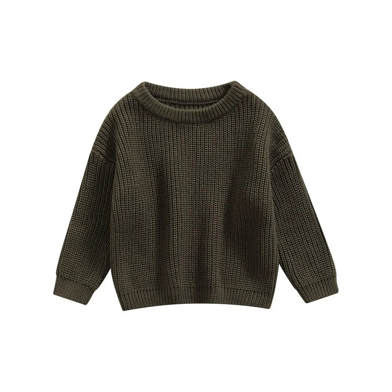 Newborn Baby Knitted Sweater – Long Sleeve Autumn & Winter Pullover