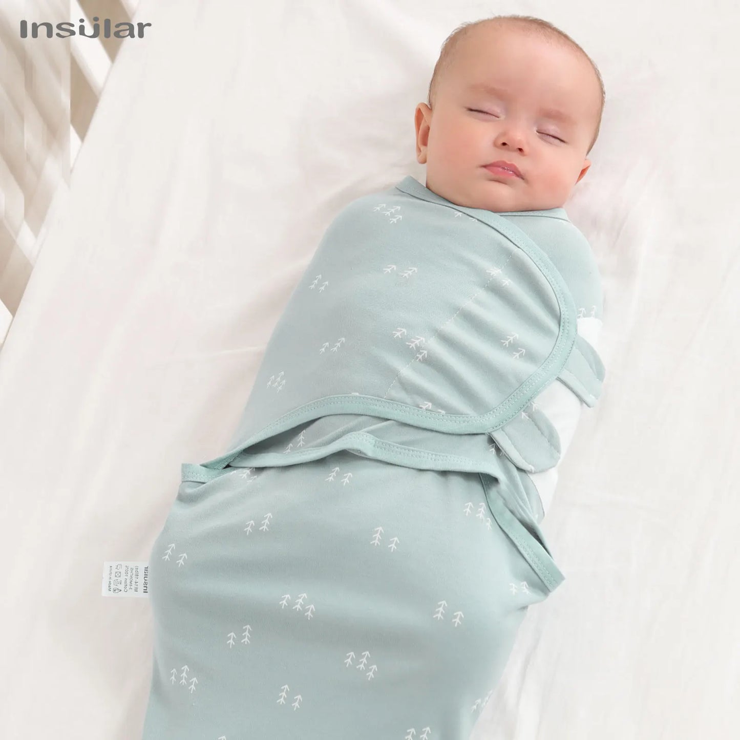 3-Piece Cotton Baby Anti-Shock Sleeping Bag Set – Newborn Swaddle Wrap
