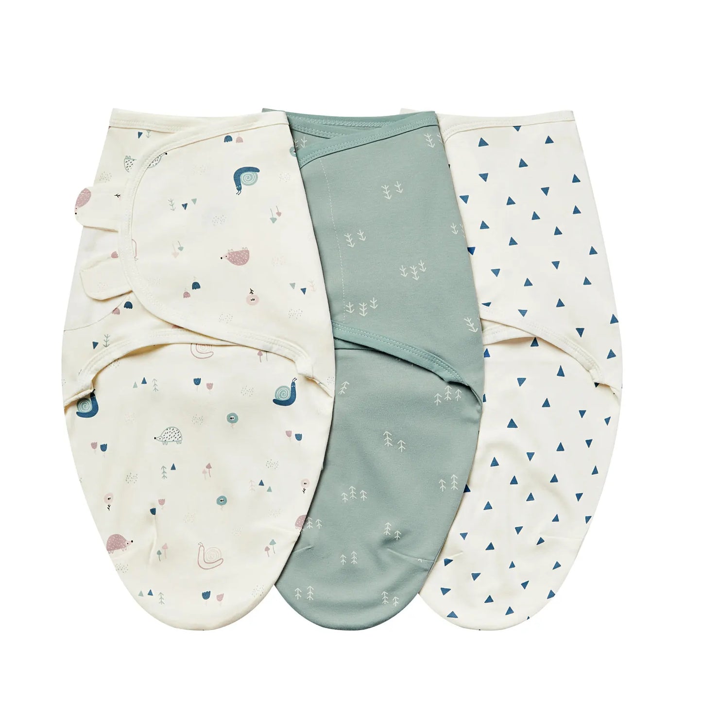 3-Piece Cotton Baby Anti-Shock Sleeping Bag Set – Newborn Swaddle Wrap