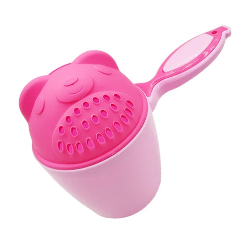 Cute Cartoon Baby Bath Cap & Shampoo Cup – Fun & Easy Bath Time Tool