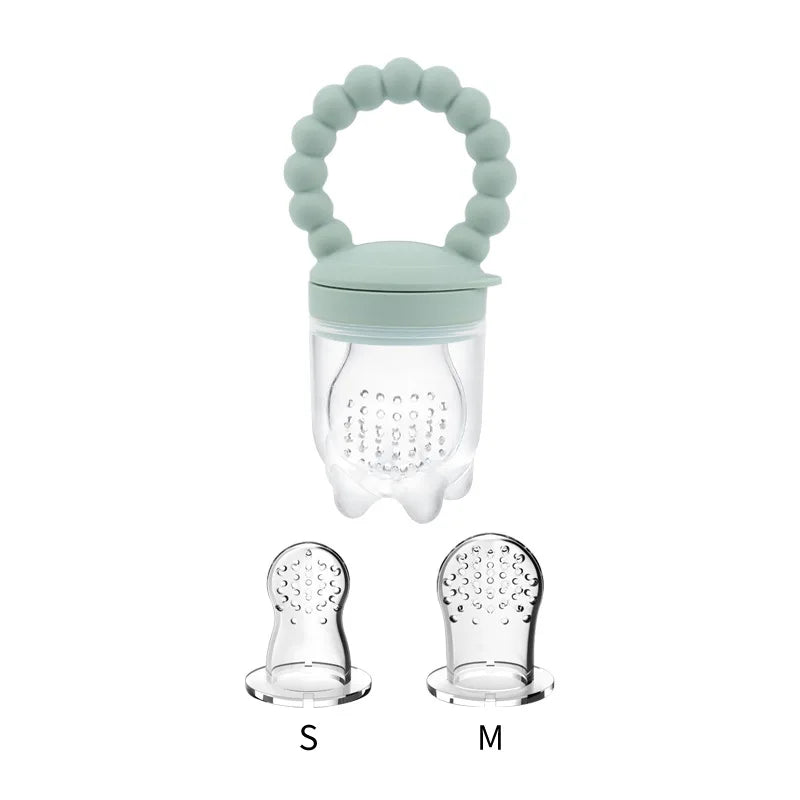 Baby Pacifier Fruit Feeder – Food-Grade Silicone Teething Nibbler