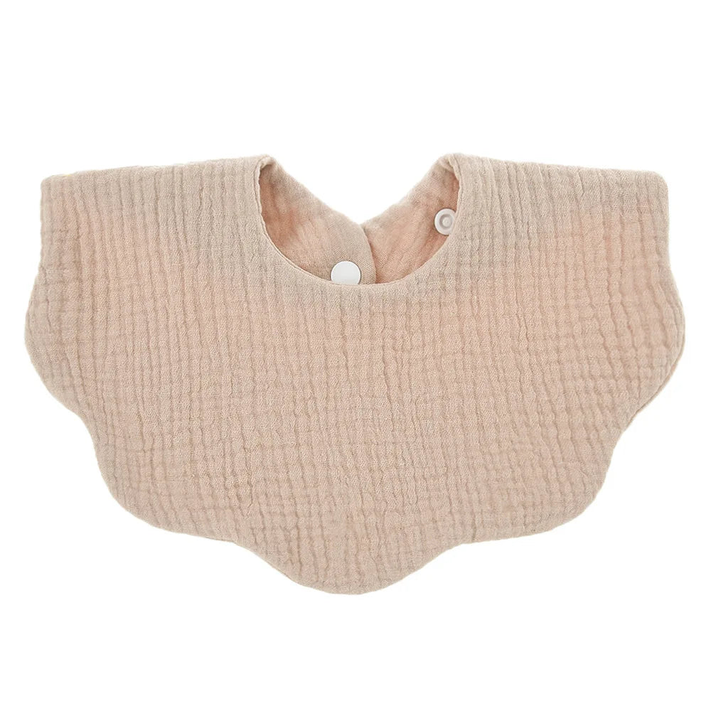 Cotton Soft Baby Bib – Solid Color Infant Burp Cloth & Bandana Scarf