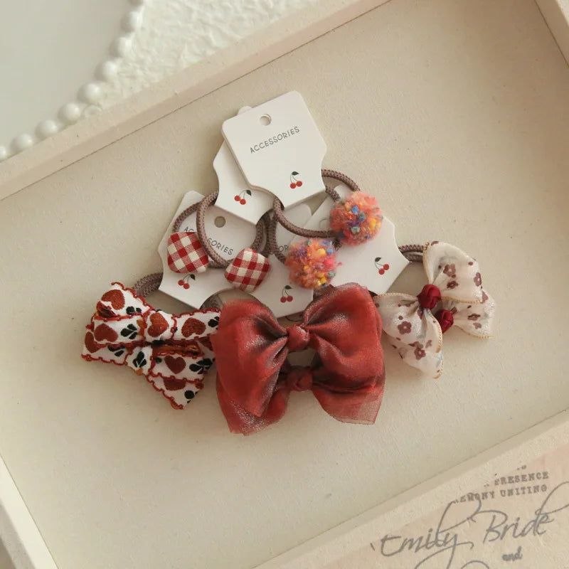 10PCS Baby Girl Hair Bows – Cute & Stylish Hair Ties for Kids
