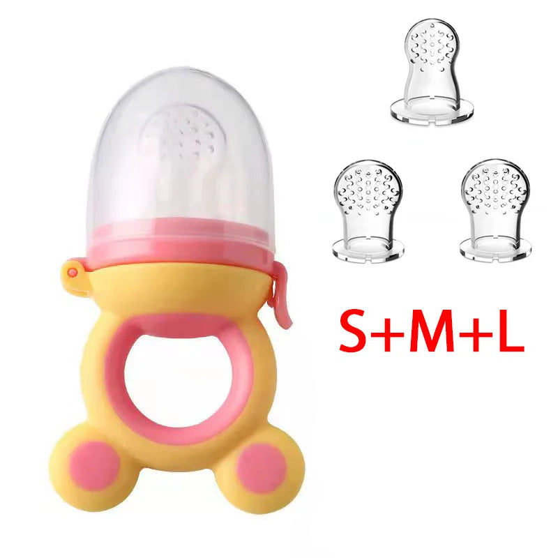 Baby Fruit Food Feeder & Teether – BPA-Free Silicone Nibbler for Newborns