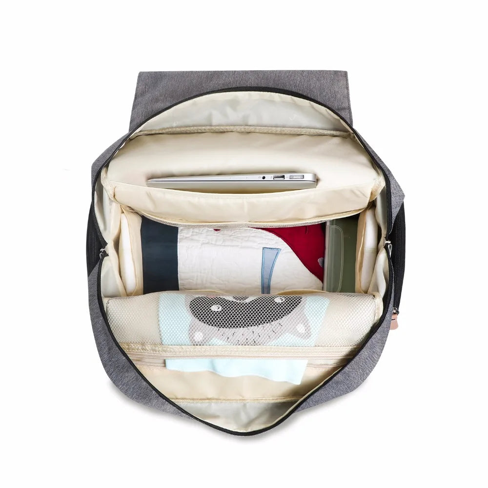 Landuo Mommy Diaper Bag – Large Capacity Travel Nappy Backpack with Changing Mat
