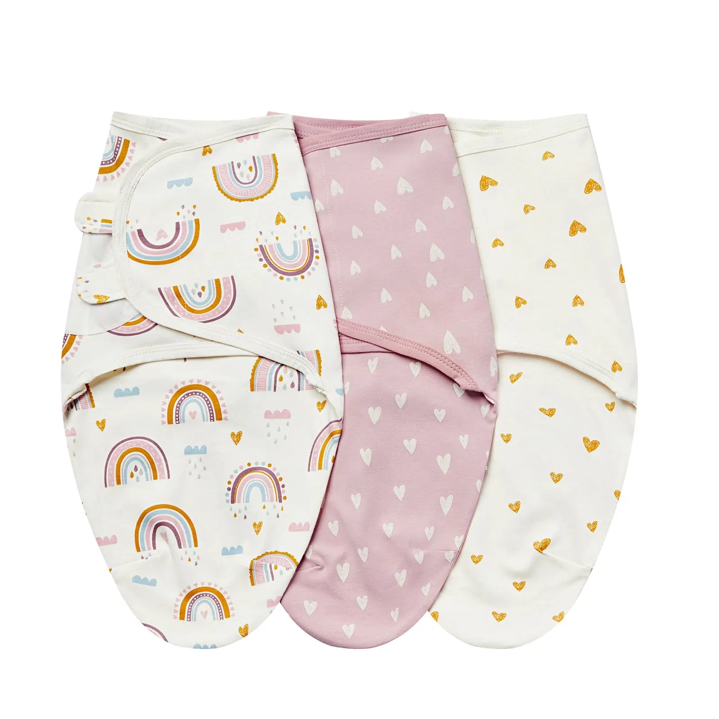 3-Piece Cotton Baby Anti-Shock Sleeping Bag Set – Newborn Swaddle Wrap
