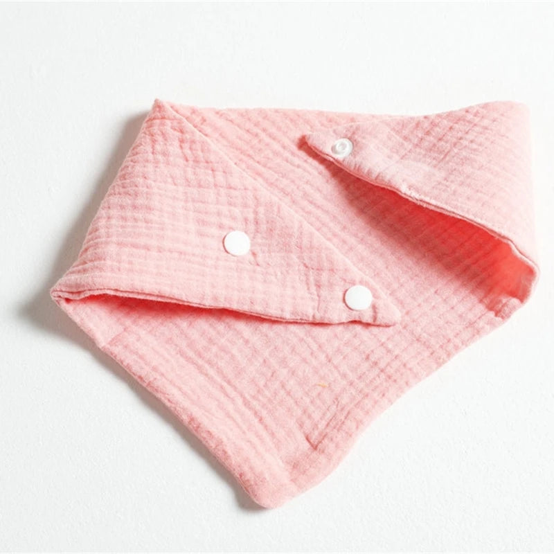 3PCS Baby Muslin Bibs – Soft Cotton Bandana Bibs for Drool & Feeding