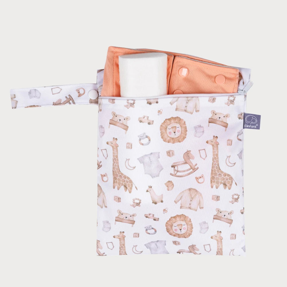 2PCS Waterproof Diaper Storage Bag – Portable & Reusable