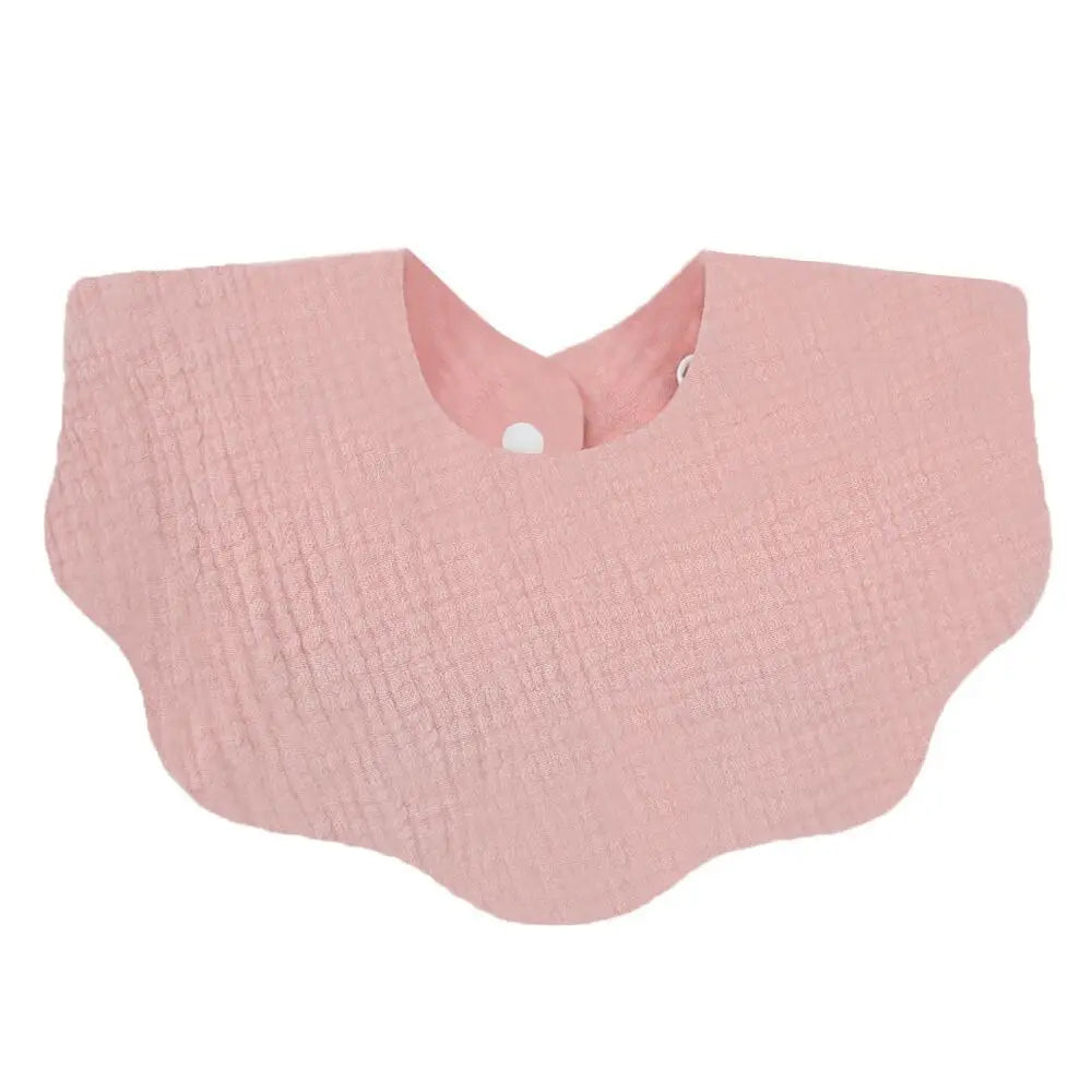 Cotton Soft Baby Bib – Solid Color Infant Burp Cloth & Bandana Scarf