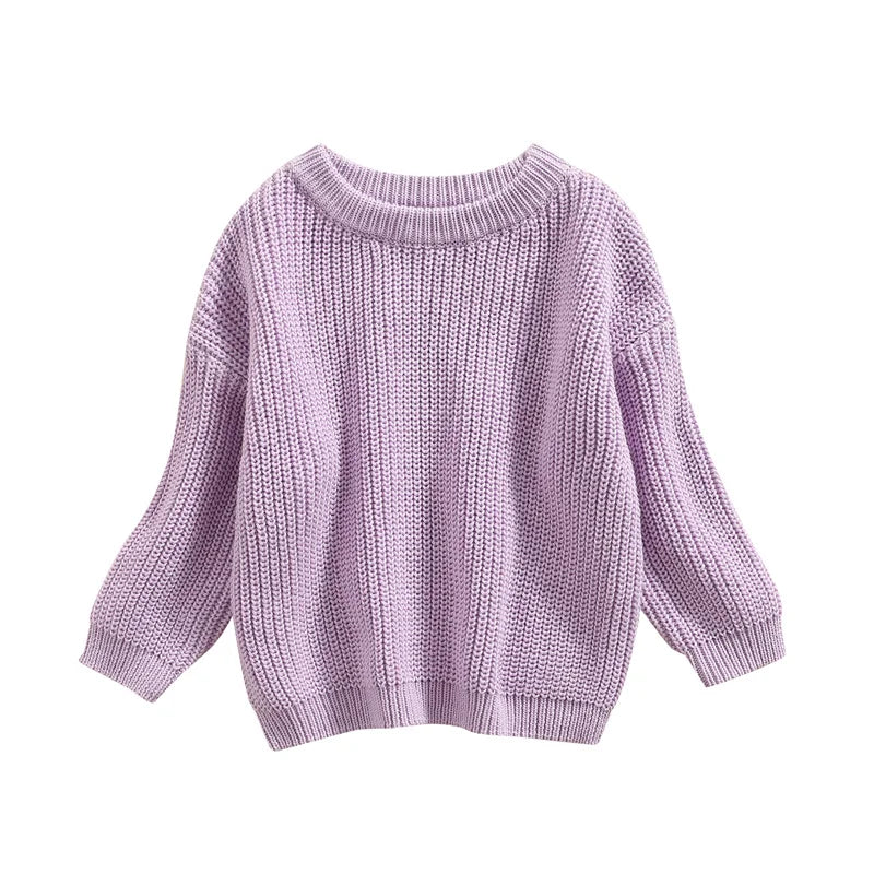 Newborn Baby Knitted Sweater – Long Sleeve Autumn & Winter Pullover