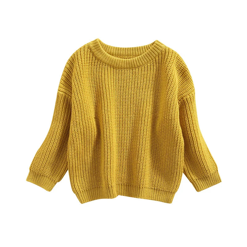 Newborn Baby Knitted Sweater – Long Sleeve Autumn & Winter Pullover