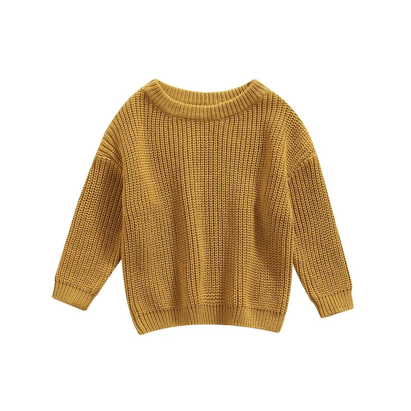 Newborn Baby Knitted Sweater – Long Sleeve Autumn & Winter Pullover
