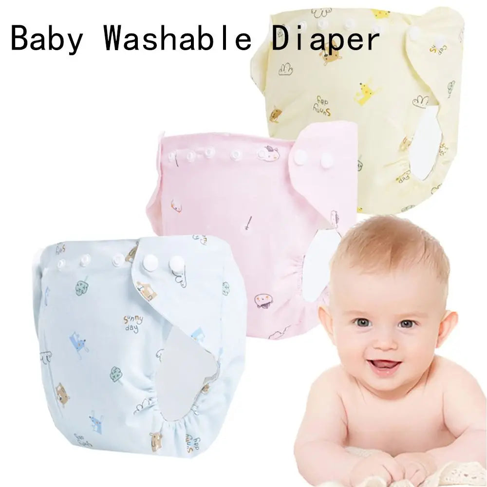 Waterproof Baby Washable Diaper with Buckles – Reusable & Leakproof (3-14kg)