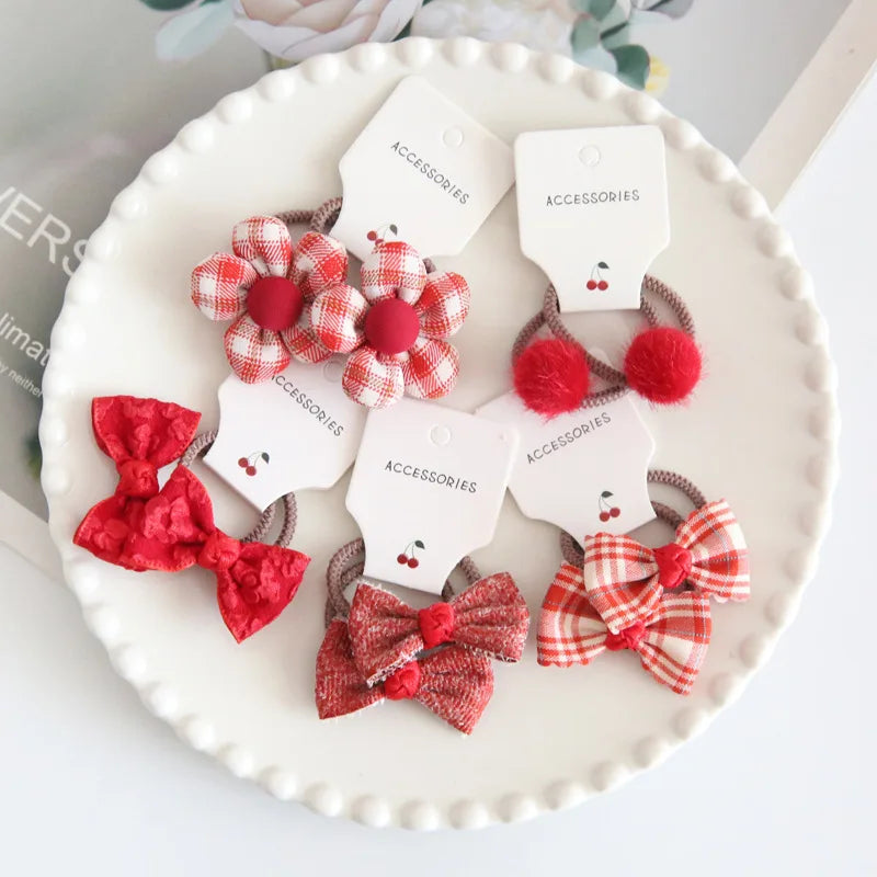 10PCS Baby Girl Hair Bows – Cute & Stylish Hair Ties for Kids