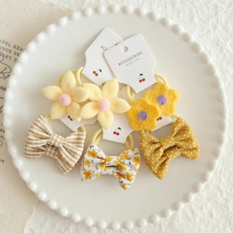 10PCS Baby Girl Hair Bows – Cute & Stylish Hair Ties for Kids
