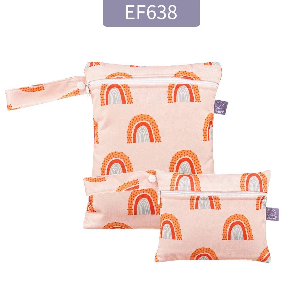 2PCS Waterproof Diaper Storage Bag – Portable & Reusable